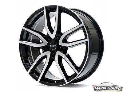 Rial Torino 8 x 19 5*112 Et: 40 Dia: 70,1 Diamond Black Front Polished